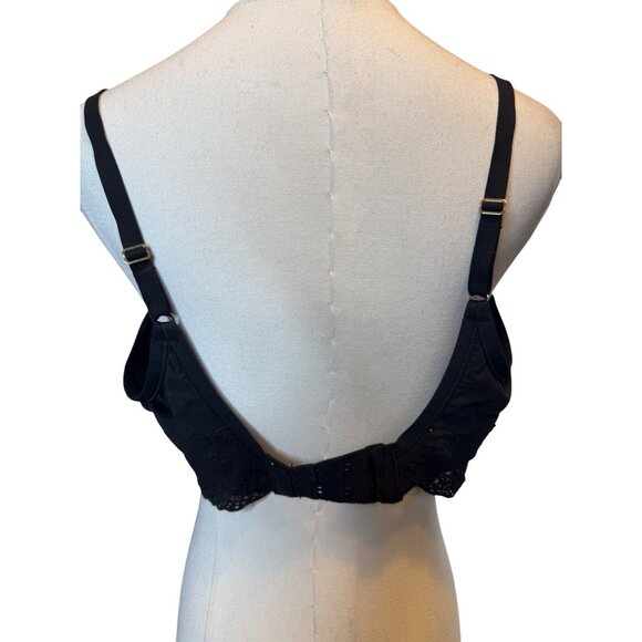 2/$30 Natori 36D Black Lace Trim Wireless Bra - Picture 3 of 6